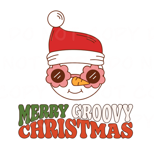 Merry groovy Christmas  PNG/Sublimation