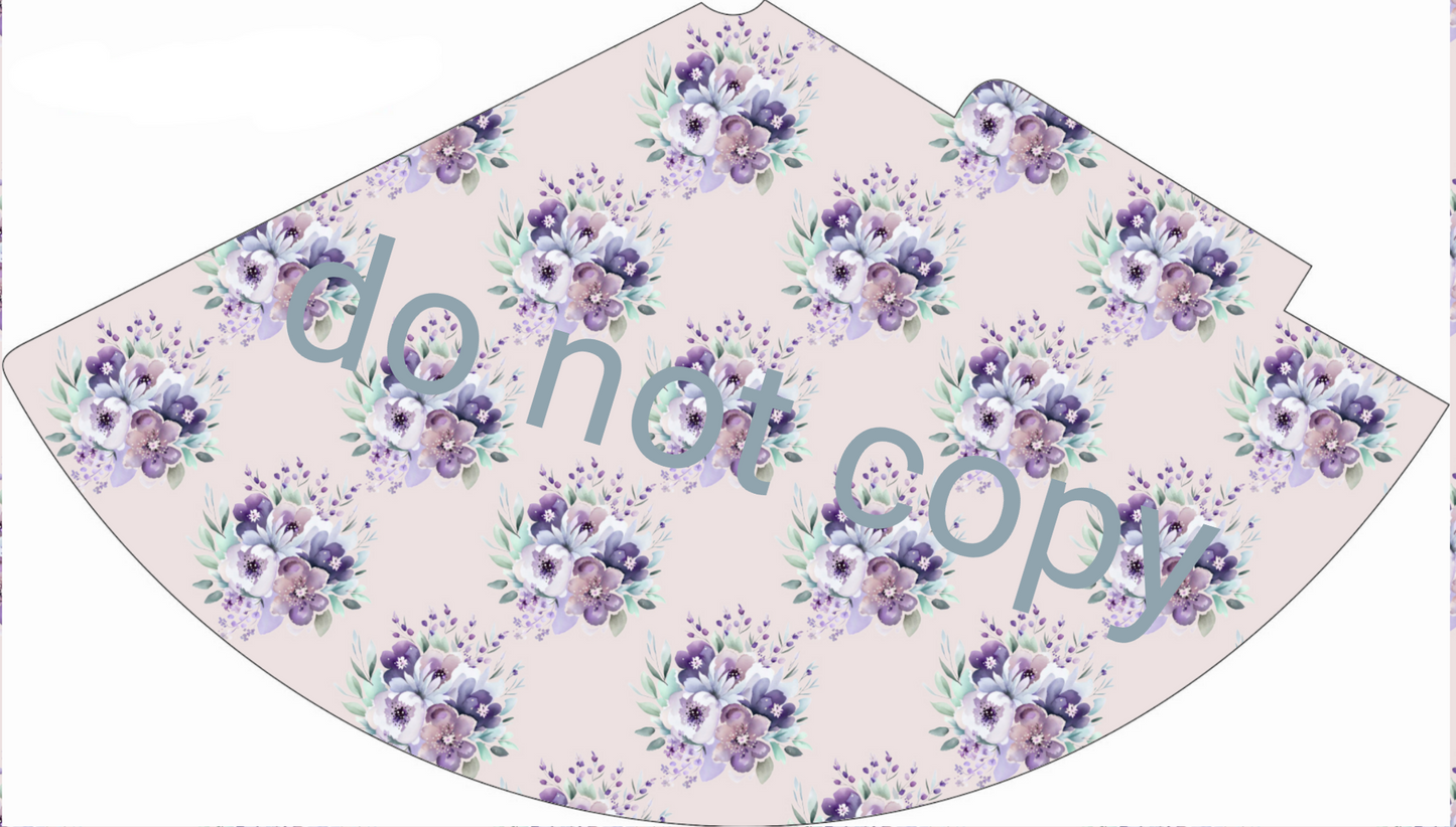 Floral party hat downloadable