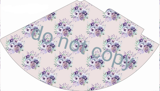 Floral party hat downloadable