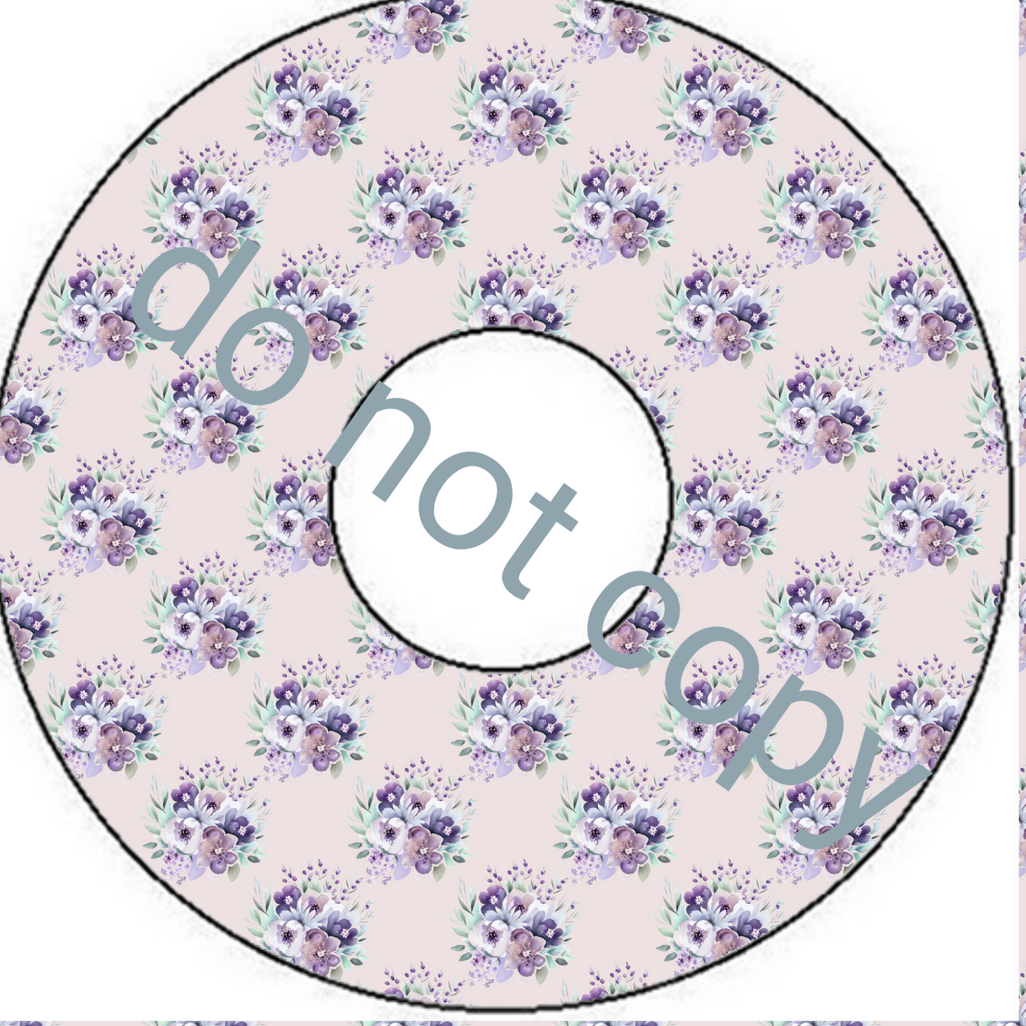 Floral CD label downloadable