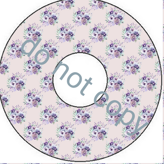 Floral CD label downloadable