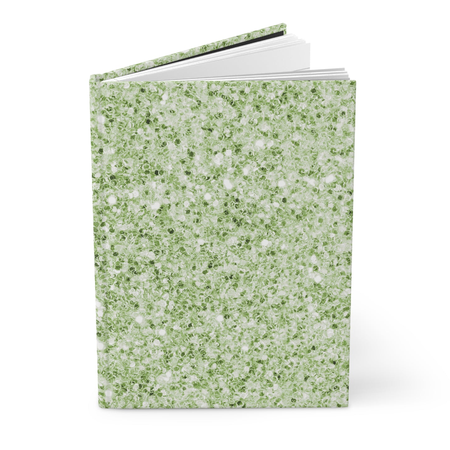 Green Glitter Hardcover Journal Matte