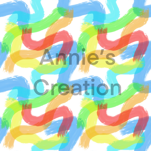 Bright Colored Squiggle Seamless File