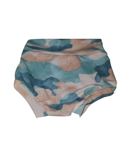 Pink camo bummies 2t