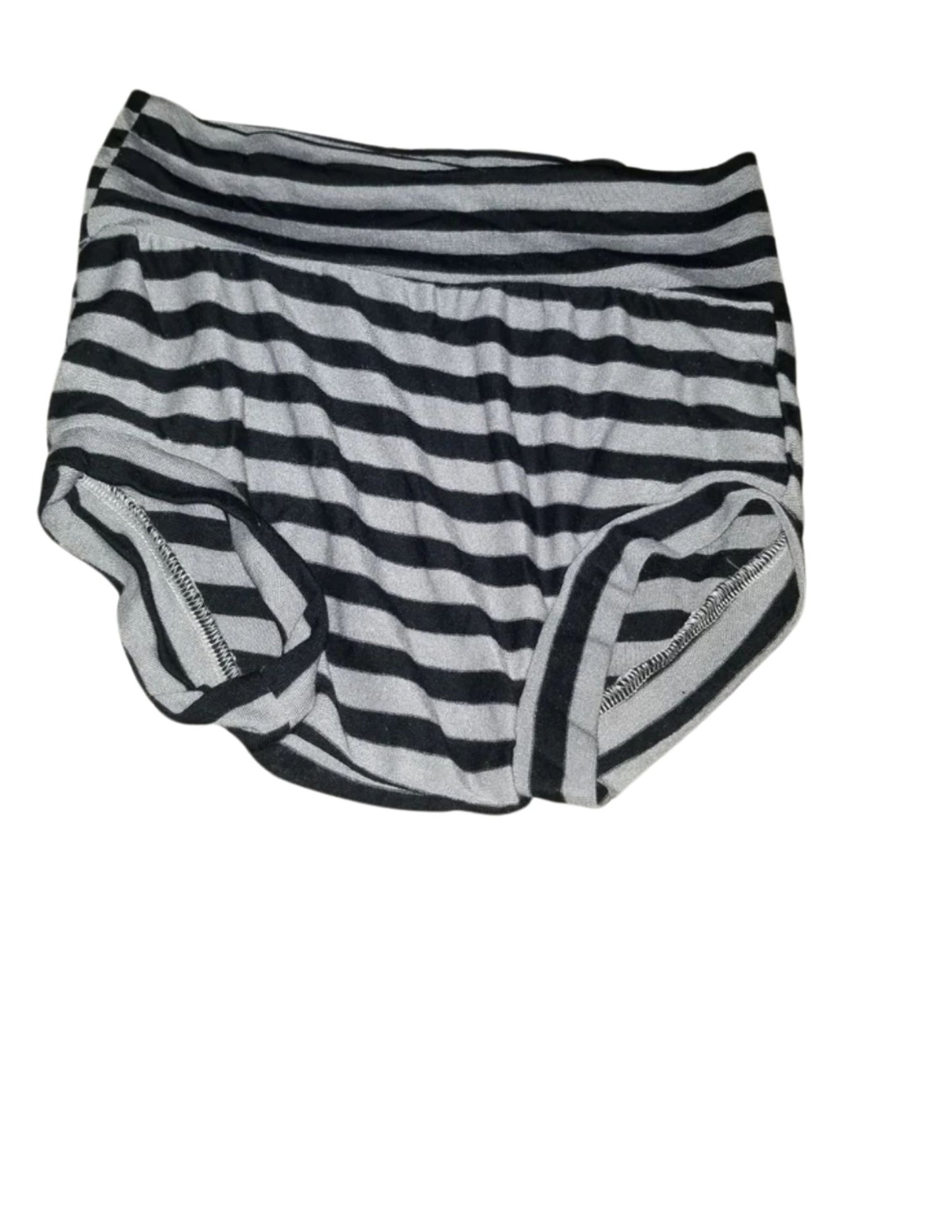 Black and grey striped bummies 5t