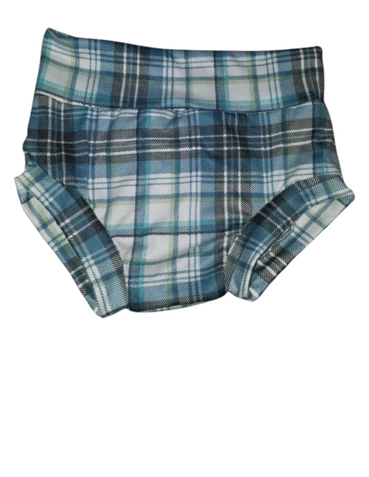 Green plaid  bummies