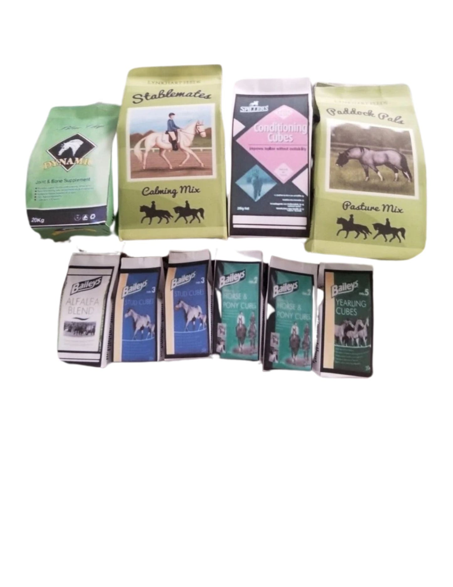 Doll size horse feed bags