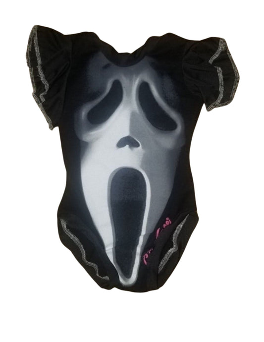 Upcycled ghostface scream leo