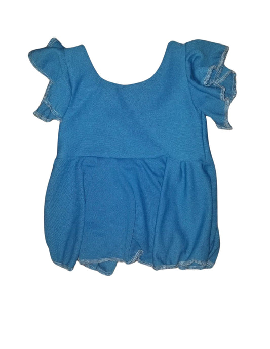 Blue peplum top 3t