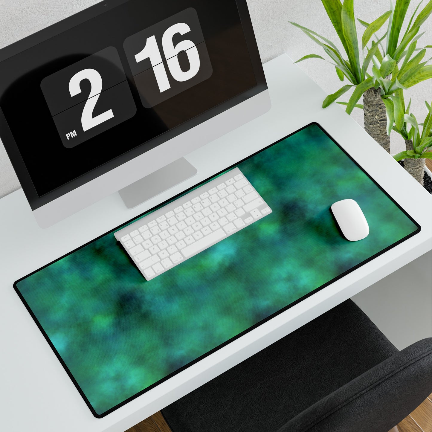 Green Galaxy Desk Mats