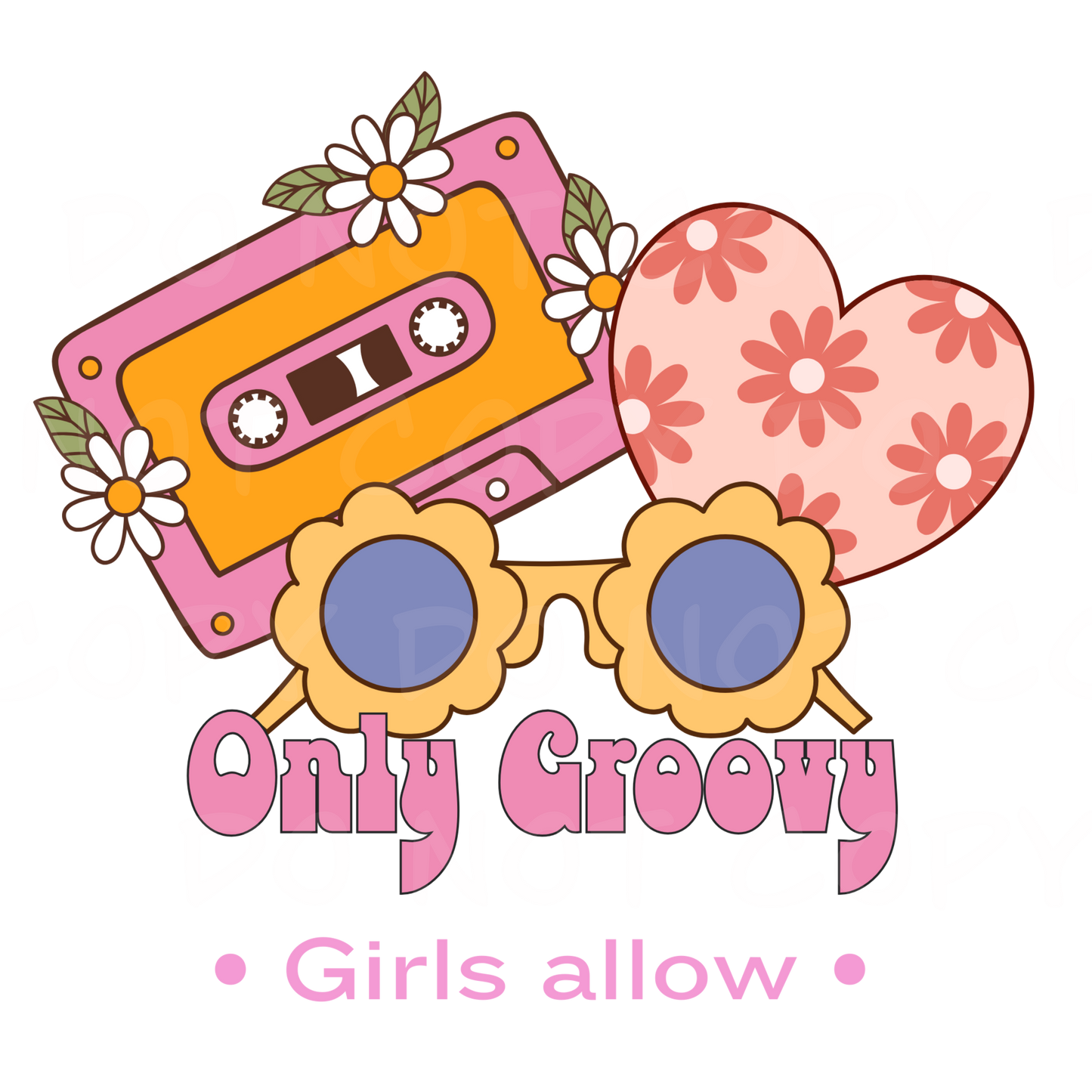 Groovy Girly PNG/Sublimation