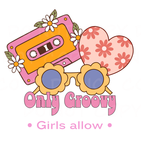 Groovy Girly PNG/Sublimation