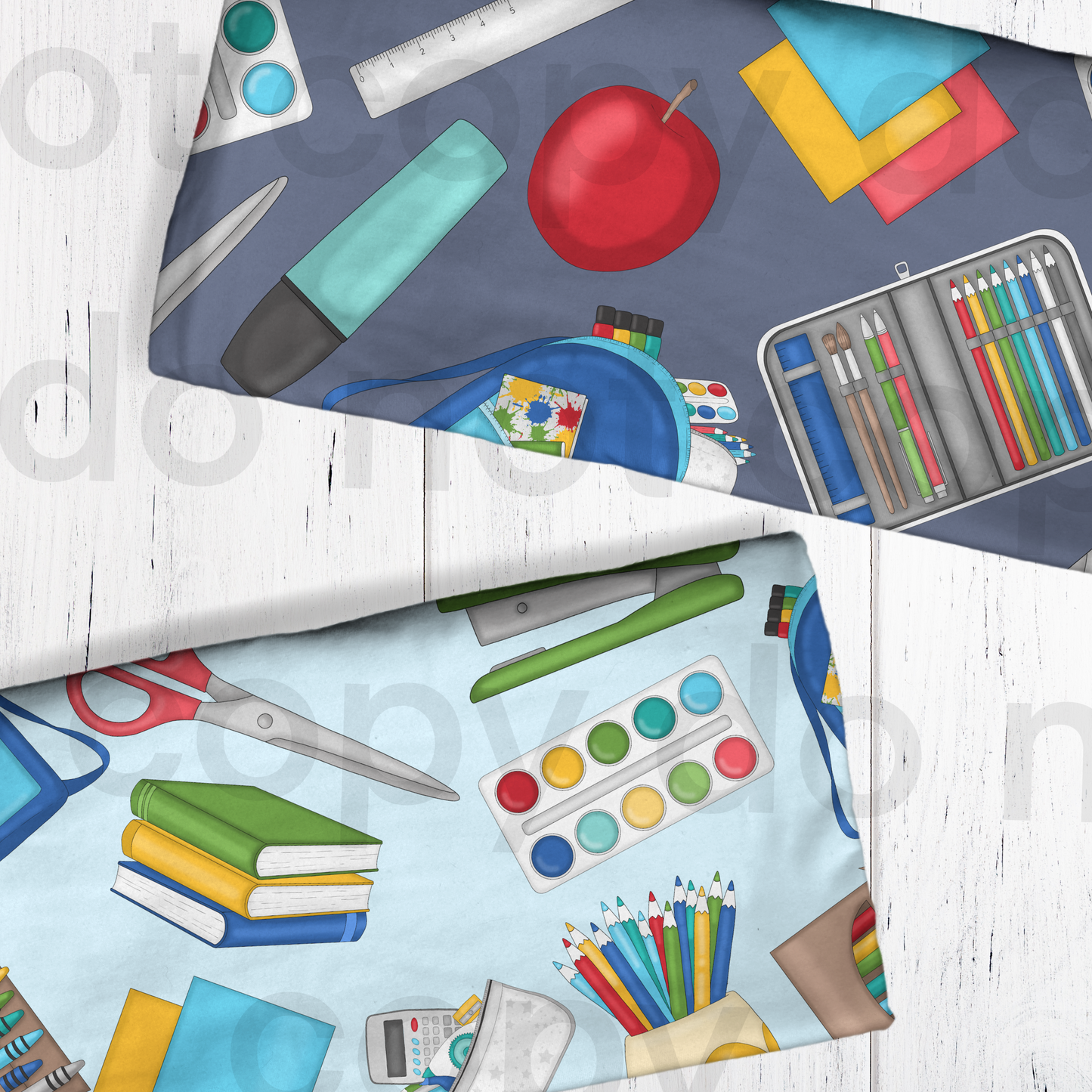 Back to School Seamless File Bundle 2 Designs