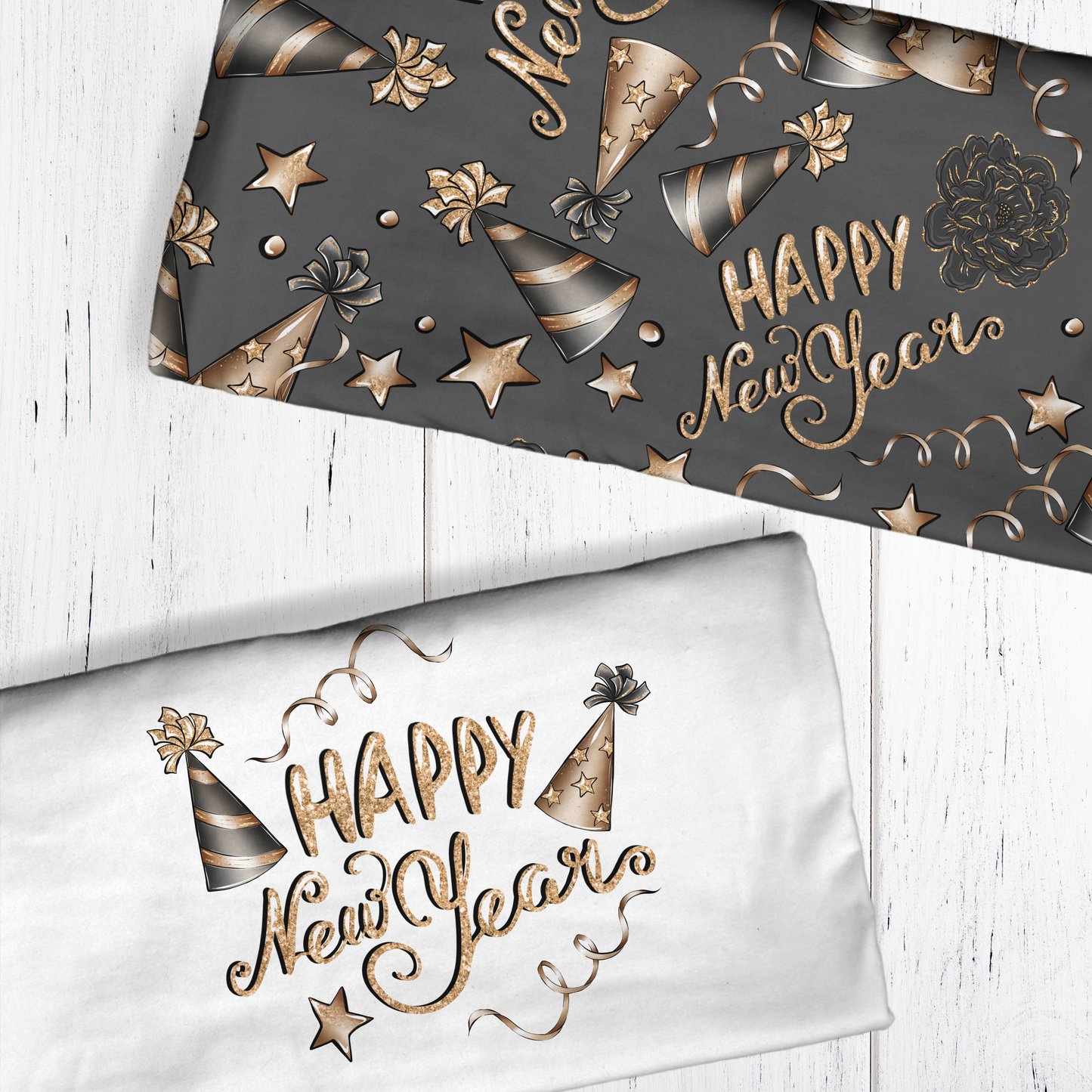 New Years Eve Seamless With coordinating PNG